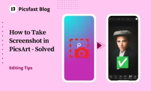 How to screenshot PicsArt